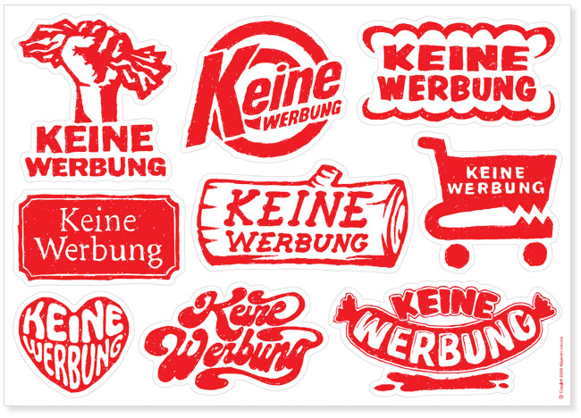 Keine Werbung Postcard